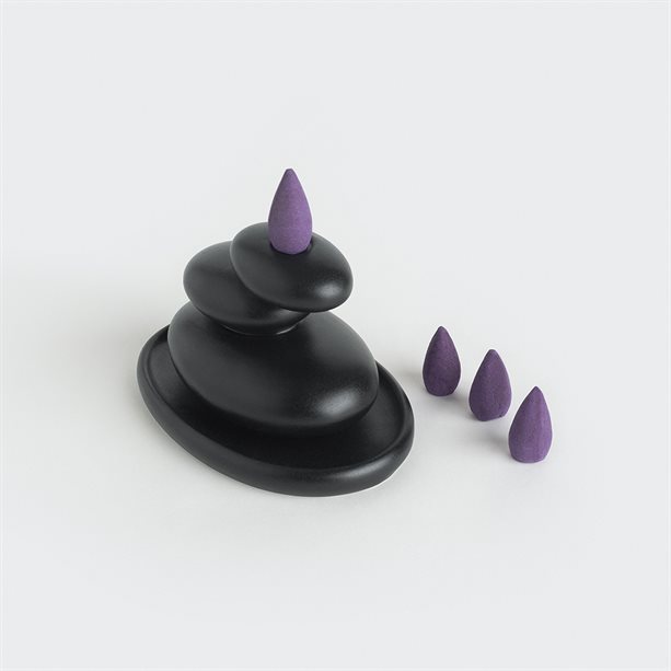 Avon Pebble Backflow Incense Burner