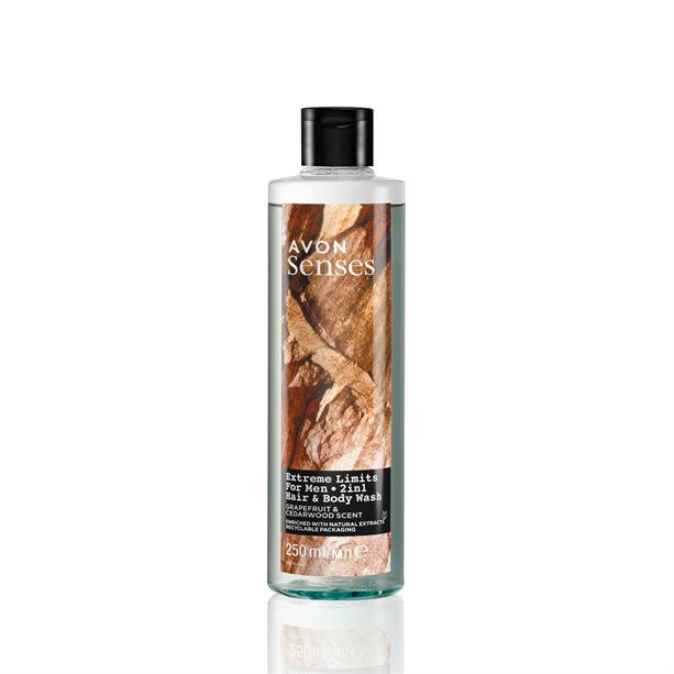 Avon Senses Extreme Limits Hair & Body Wash - 250ml