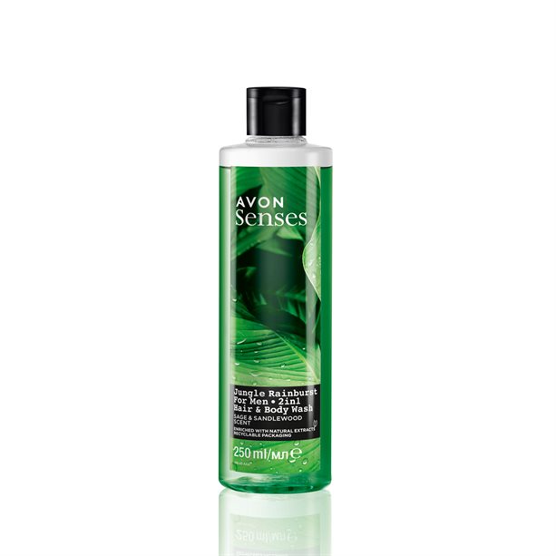 Avon Senses Jungle Rainburst Hair & Body Wash - 250ml