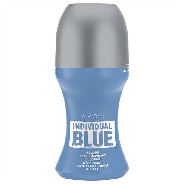 Individual Blue Roll-On Anti-Perspirant Deodorant