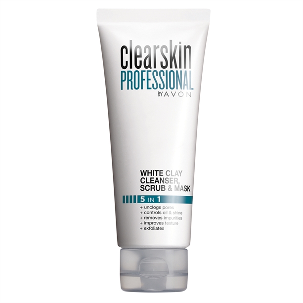 Avon Clearskin Professional White Clay Cleanser, Scrub and Face Mask - 75ml