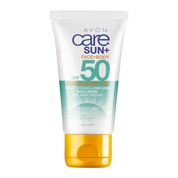 Avon Face & Body Sensitive Moisturising Sun Cream SPF50 - 50ml