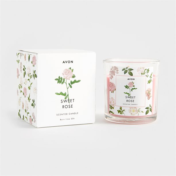 Avon Sweet Rose Candle - 120g