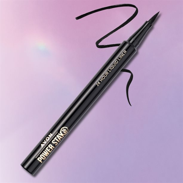 Avon Power Stay 24-Hour Liquid Liner - Blackest Black