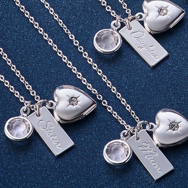 Avon Silver-plated Clara Charm Necklaces