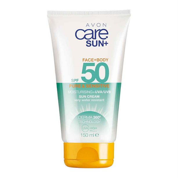 Avon Care Sun Face & Body Pure & Sensitive Moisturising Lotion SPF50 - 150ml