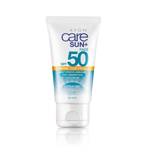Avon Face & Body Shine Control Sun Cream SPF50 - 50ml
