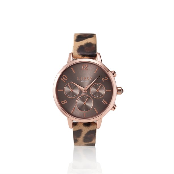 Avon Lipsy Lila Leopard Watch