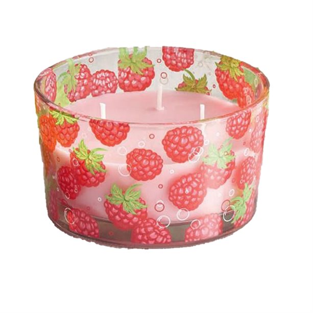 Avon Raspberry Prosecco Triple-Wick Candle