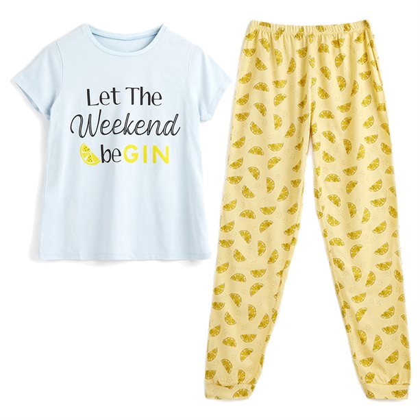 Avon Let the Weekend Be Gin PJs