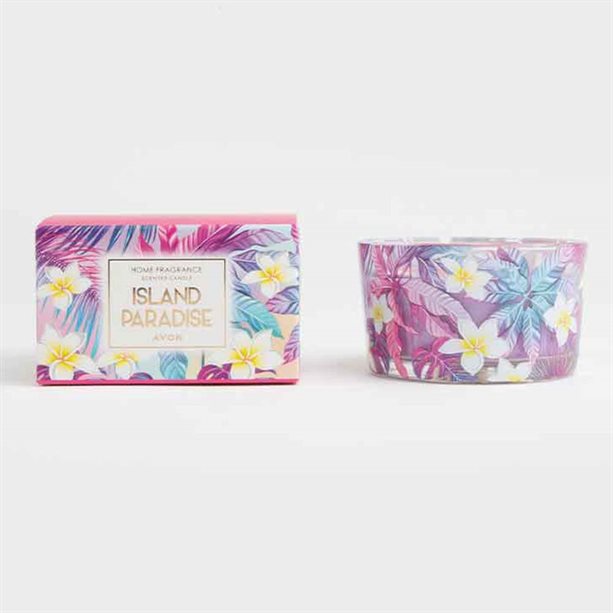 Avon Island Paradise Triple Wick Candle