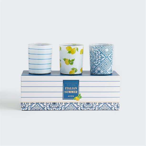 Avon Italian Summer Votive Gift Set