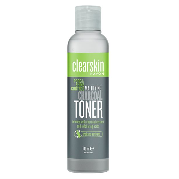 Avon Clearskin Pore & Shine Control Charcoal Toner 100ml